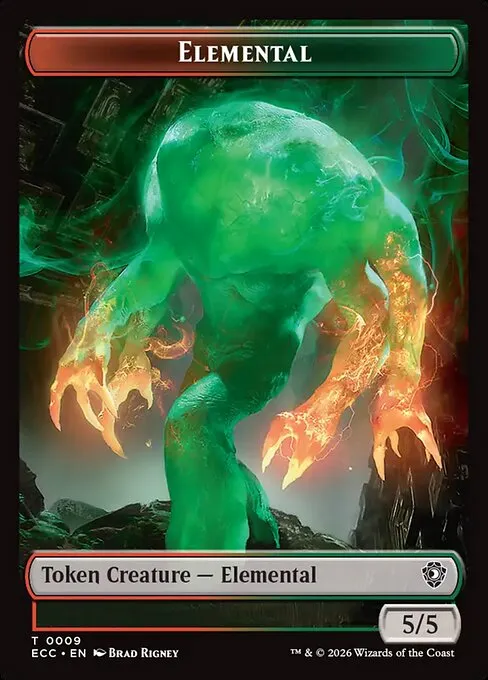 Elemental · Lorwyn Eclipsed Commander Tokens 9/13