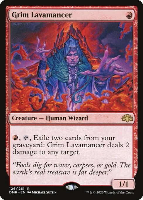 Grim Lavamancer · Dominaria Remastered 126/457