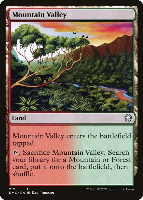 Mountain Valley · Dominaria United Commander 219/240