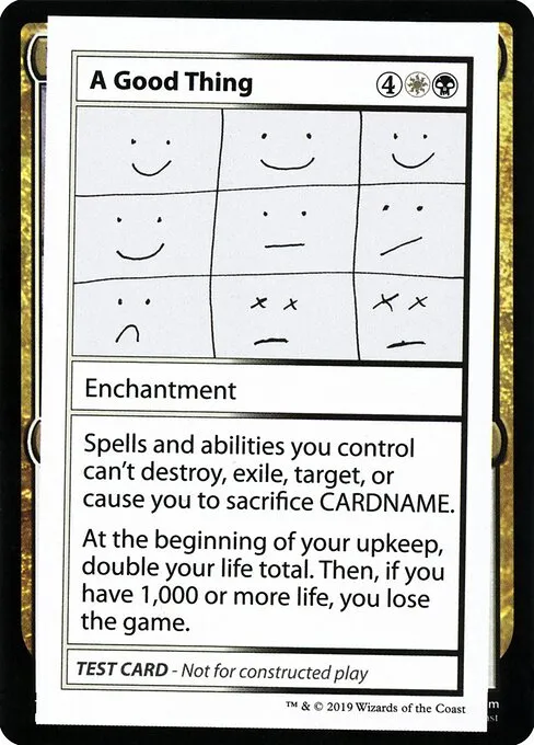 A Good Thing · Mystery Booster Playtest Cards 2021 86/121