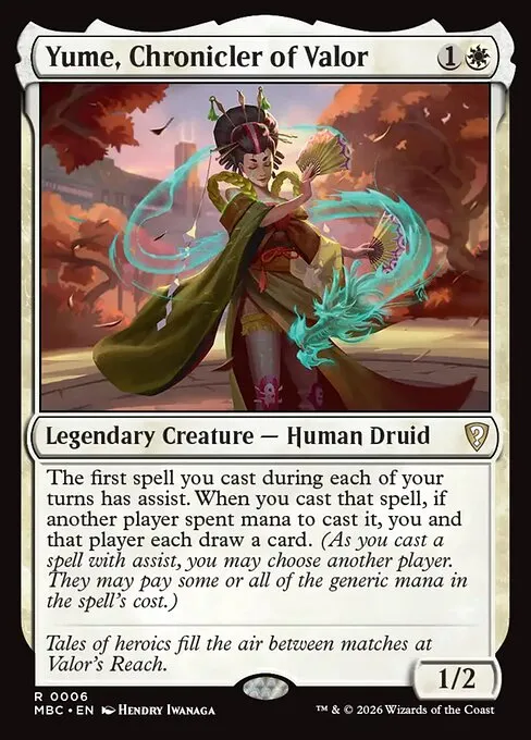 Yume, Chronicler of Valor · Mystery Booster: Commander Edition 6/2