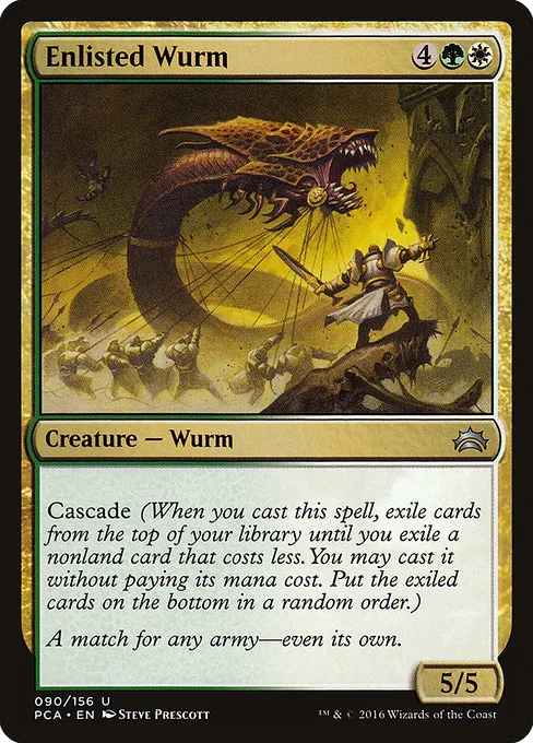 Enlisted Wurm · Planechase Anthology 90/156