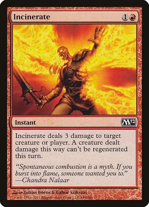 Incinerate · Magic 2012 146/249