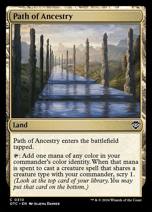 Path of Ancestry · Outlaws of Thunder Junction Commander 310/342