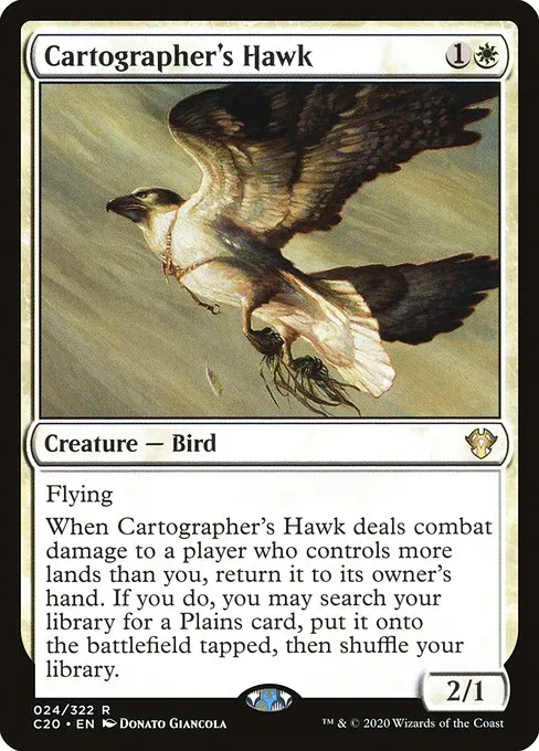 Cartographer's Hawk · Commander 2020 24/322