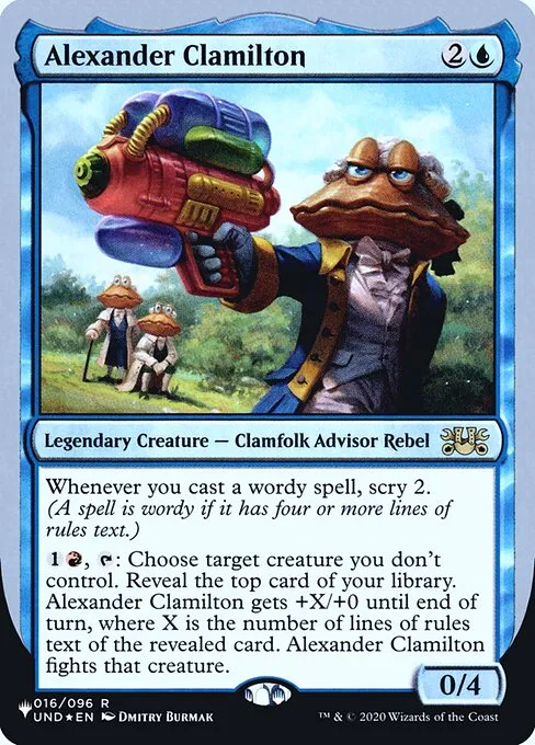 Alexander Clamilton · The List (Unfinity Foil Edition) 10/62
