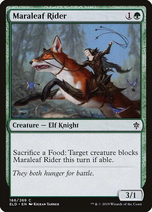 Maraleaf Rider · Throne of Eldraine 166/398
