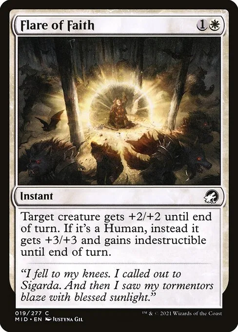Flare of Faith · Innistrad: Midnight Hunt 19/399