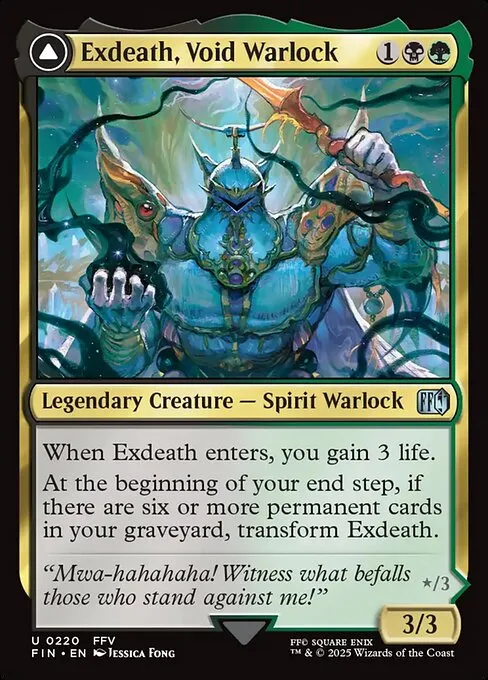 Exdeath, Void Warlock // Neo Exdeath, Dimension's End · Final Fantasy 220/599