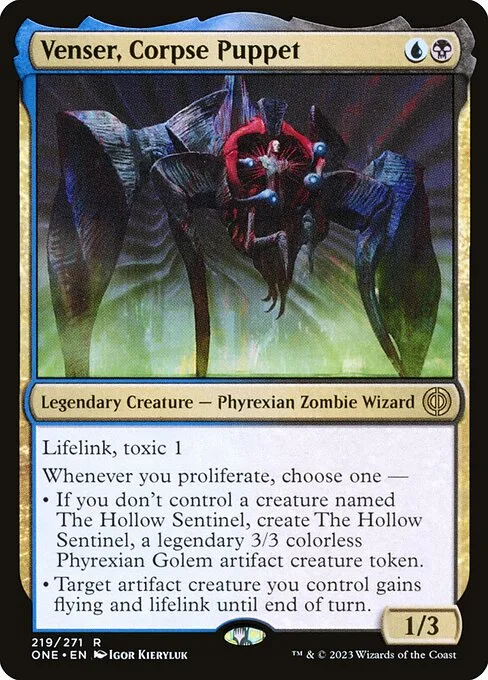 Venser, Corpse Puppet · Phyrexia: All Will Be One 219/479