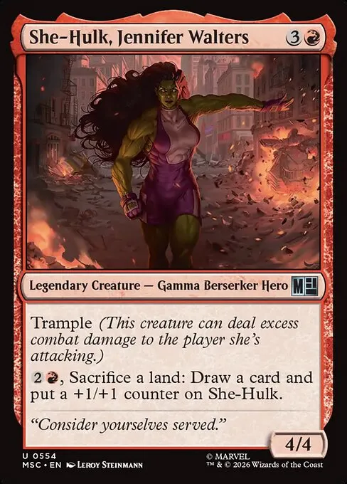 She-Hulk, Jennifer Walters · Marvel Super Heroes Commander 554/9