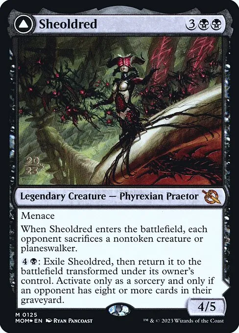Sheoldred // The True Scriptures · March of the Machine Promos 125s/144