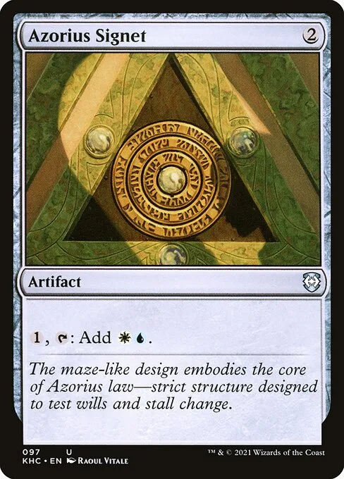 Azorius Signet · Kaldheim Commander 97/119