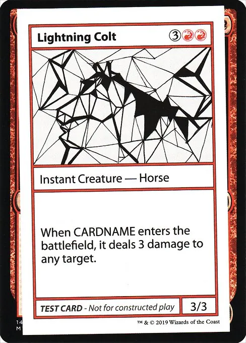 Lightning Colt · Mystery Booster Playtest Cards 2021 57/121