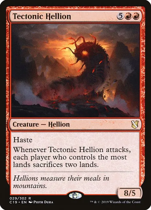 Tectonic Hellion · Commander 2019 29/302