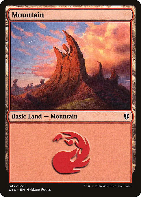 Mountain · Commander 2016 347/351