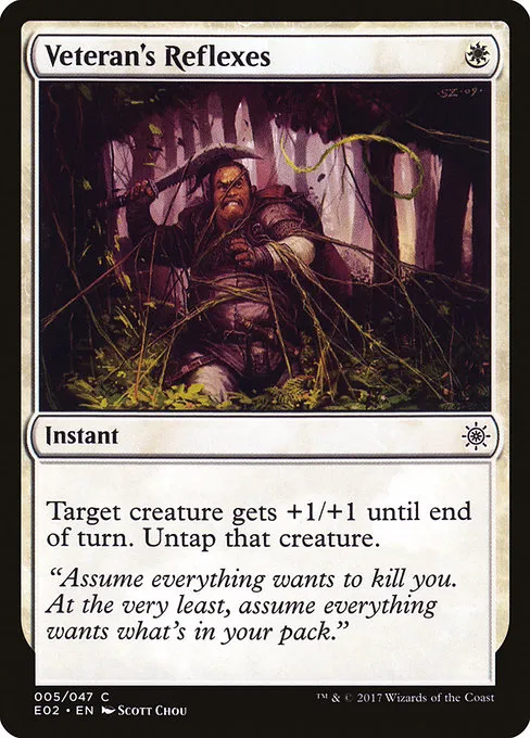 Veteran's Reflexes · Explorers of Ixalan 5/48