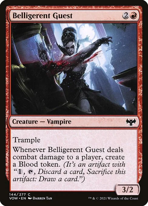 Belligerent Guest · Innistrad: Crimson Vow 144/423