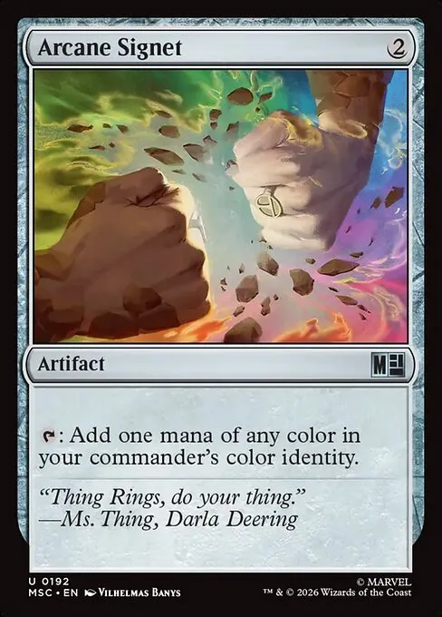 Arcane Signet · Marvel Super Heroes Commander 192/9
