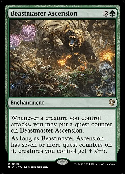 Beastmaster Ascension · Bloomburrow Commander 118/356