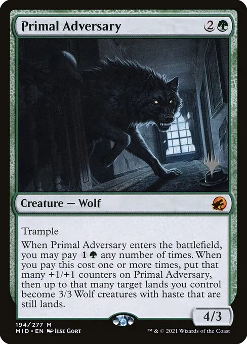 Primal Adversary · Innistrad: Midnight Hunt Promos 194p/155