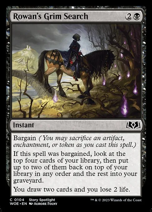 Rowan's Grim Search · Wilds of Eldraine 104/381
