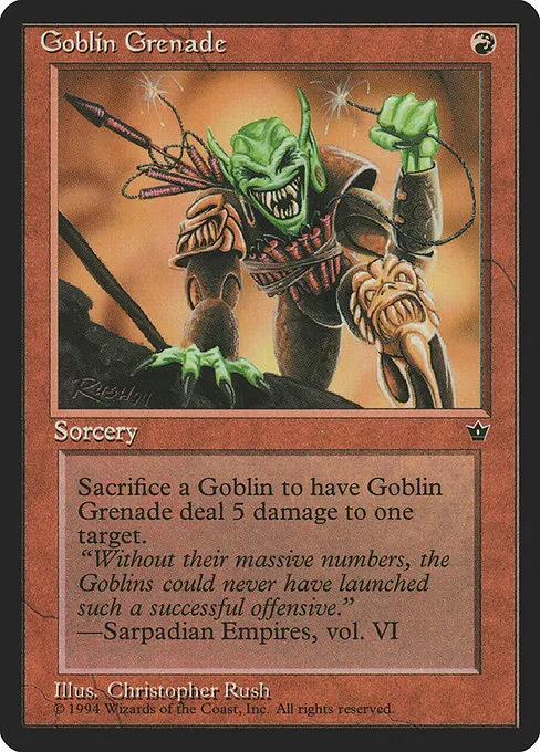 Goblin Grenade · Fallen Empires 56c/187