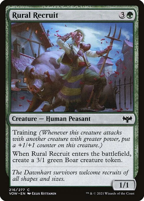Rural Recruit · Innistrad: Crimson Vow 216/423