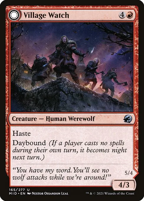 Village Watch // Village Reavers · Innistrad: Midnight Hunt 165/399