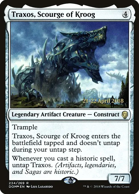 Traxos, Scourge of Kroog · Dominaria Promos 234s/118