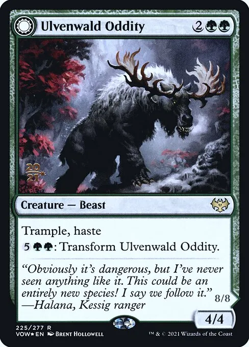 Ulvenwald Oddity // Ulvenwald Behemoth · Innistrad: Crimson Vow Promos 225s/121