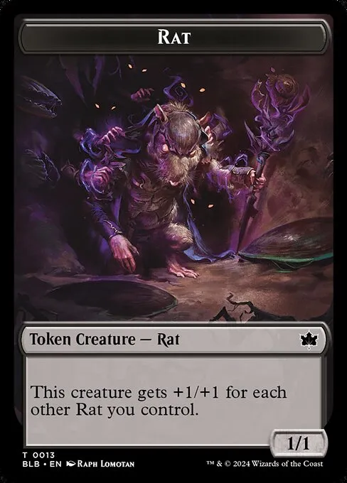 Rat · Bloomburrow Tokens 13/30