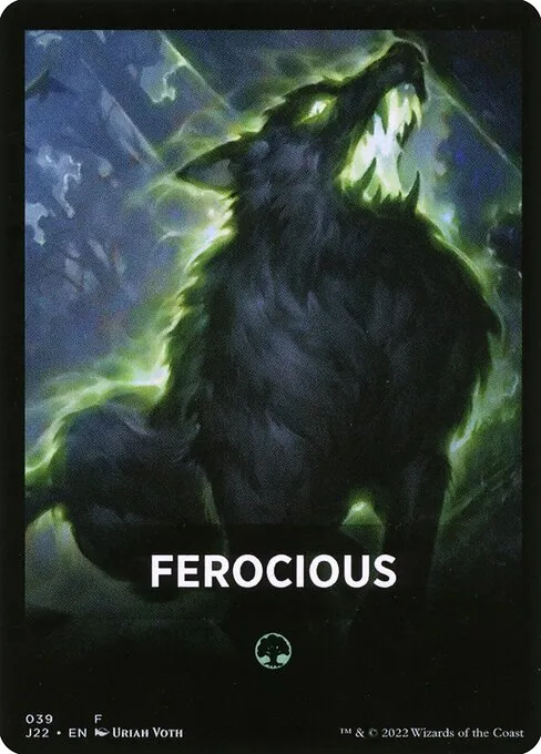 Ferocious · Jumpstart 2022 Front Cards 39/46
