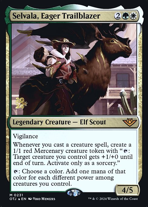 Selvala, Eager Trailblazer · Outlaws of Thunder Junction Promos 231s/160