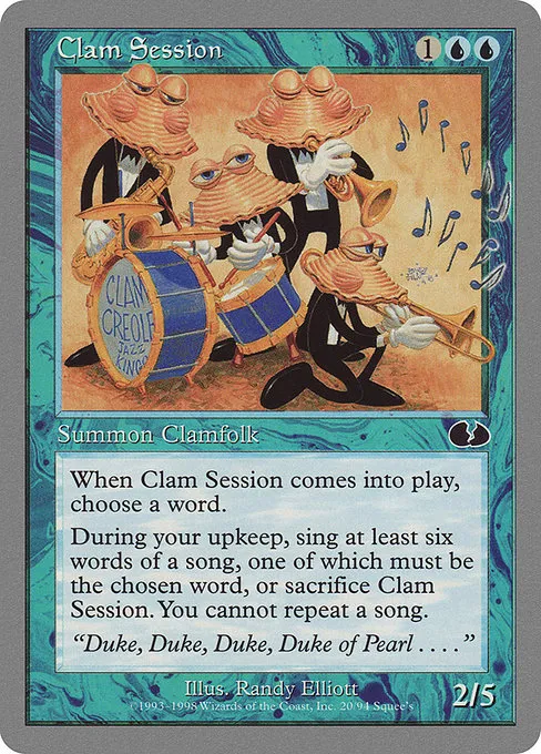 Clam Session · Unglued 20/88