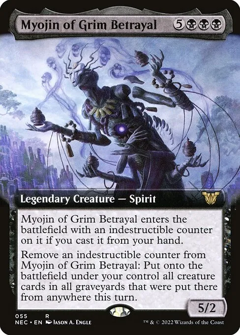 Myojin of Grim Betrayal · Neon Dynasty Commander 55/179