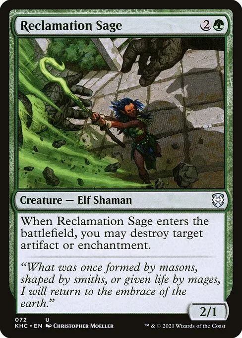 Reclamation Sage · Kaldheim Commander 72/119