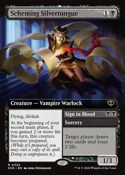 Scheming Silvertongue // Sign in Blood · Secrets of Strixhaven 329/368
