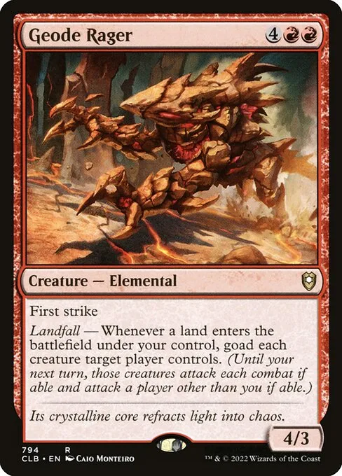 Geode Rager · Commander Legends: Battle for Baldur's Gate 794/936