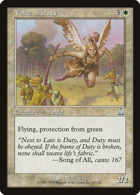 Voice of Duty · Urza's Destiny 23/143
