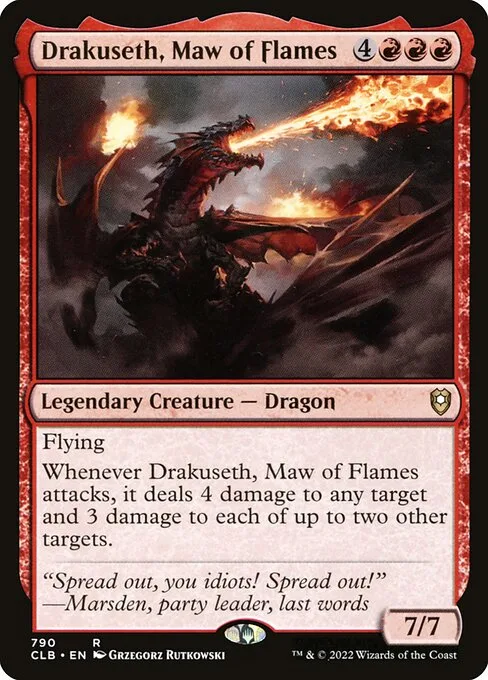 Drakuseth, Maw of Flames · Commander Legends: Battle for Baldur's Gate 790/936