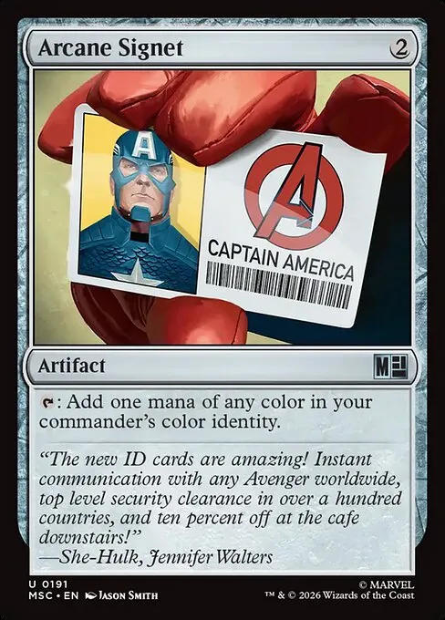 Arcane Signet · Marvel Super Heroes Commander 191/9