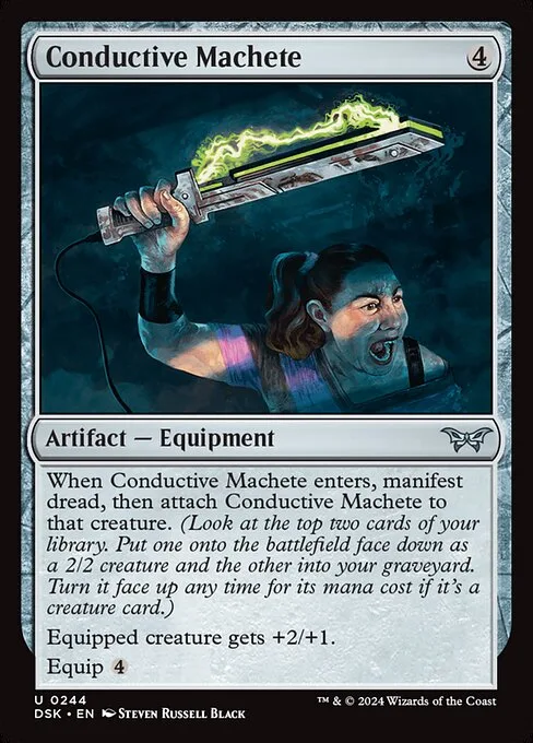 Conductive Machete · Duskmourn: House of Horror 244/419