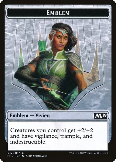 Vivien Reid Emblem · Core Set 2019 Tokens 17/18