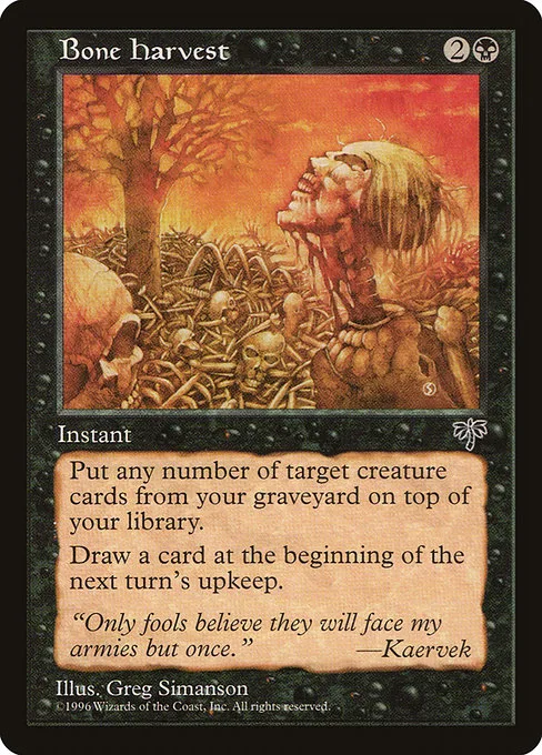 Bone Harvest · Mirage 108/353