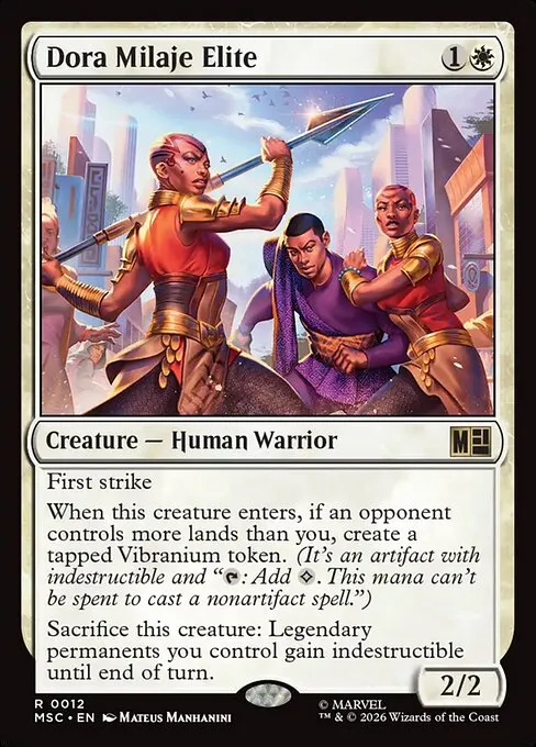 Dora Milaje Elite · Marvel Super Heroes Commander 12/9
