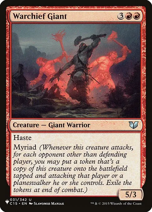 Warchief Giant · The List C15-31/5050