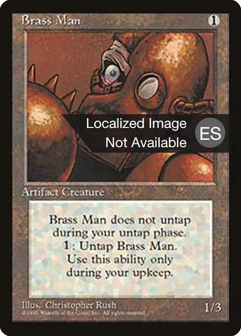 Brass Man · Fourth Edition Foreign Black Border 302/378
