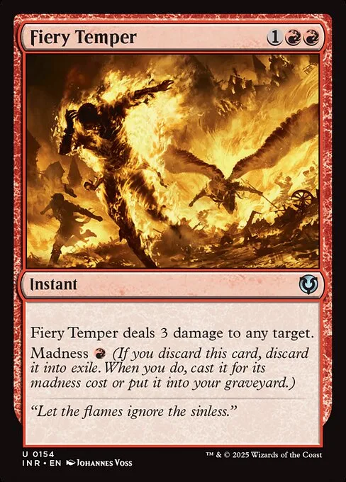 Fiery Temper · Innistrad Remastered 154/495