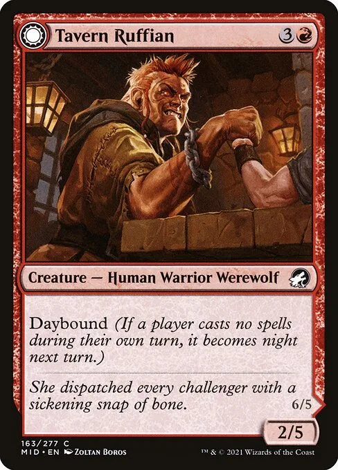 Tavern Ruffian // Tavern Smasher · Innistrad: Midnight Hunt 163/399